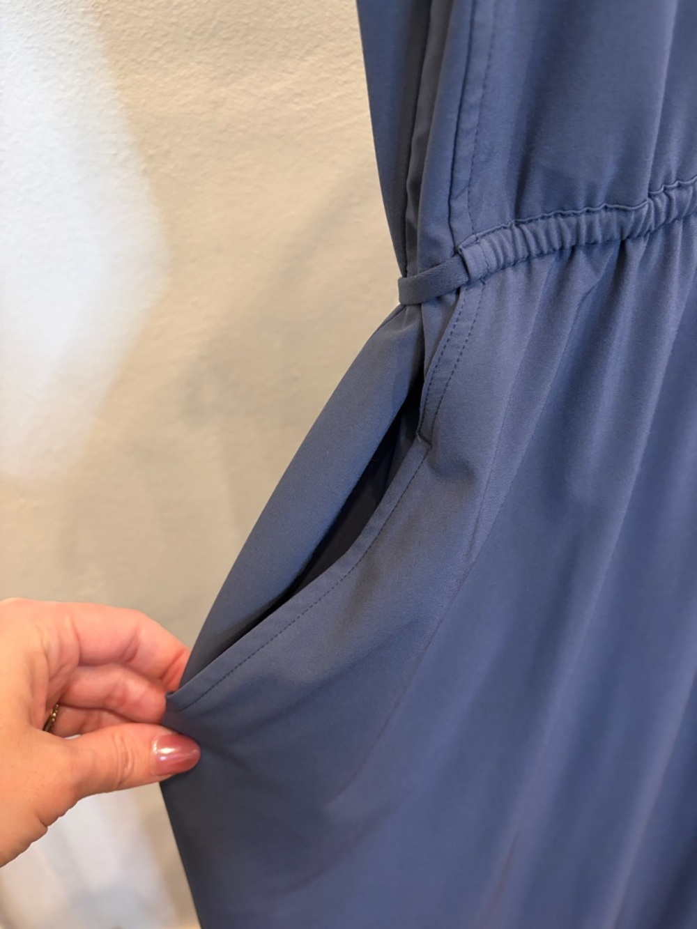 Athleta Sleeveless V-Neck Maxi Dress in Slate - Picture 3 of 7